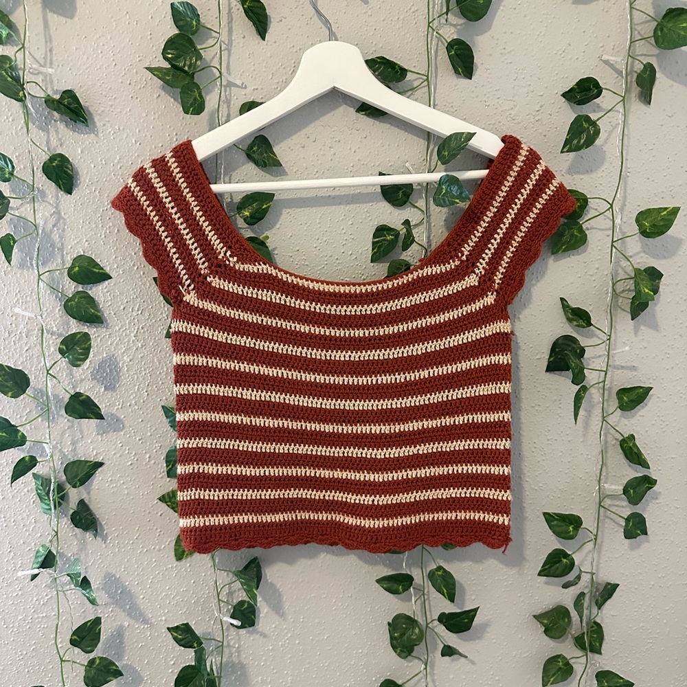 Crotchet Striped Top